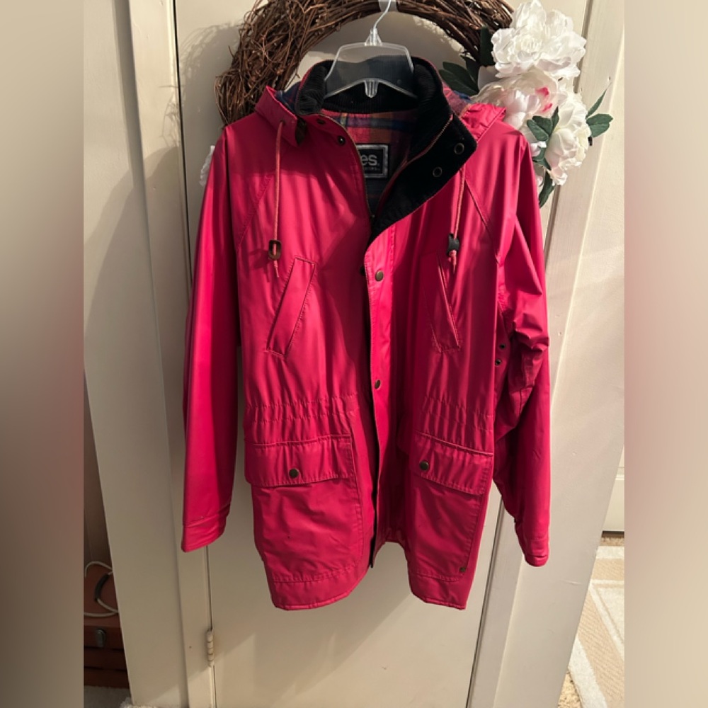 Totes Pink Trench Coat